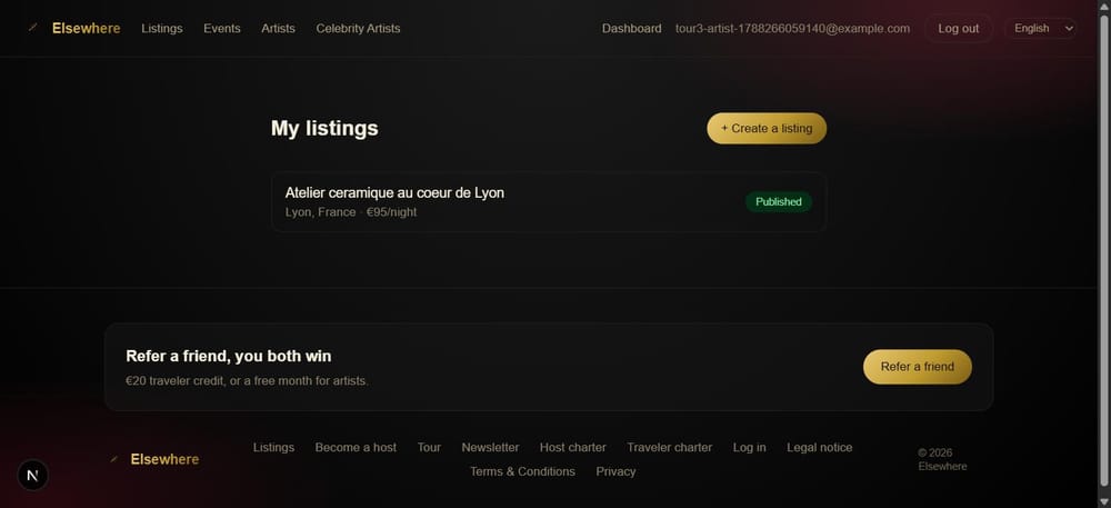Managing listings