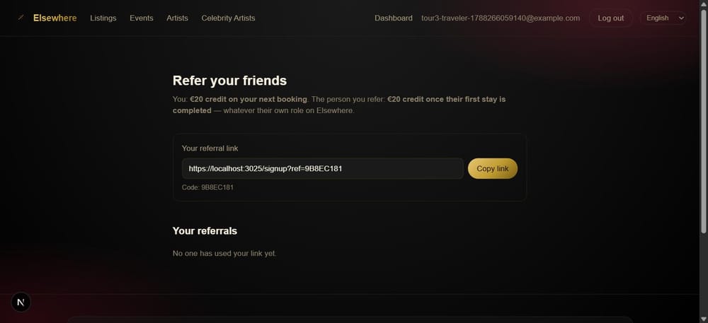 The referral program